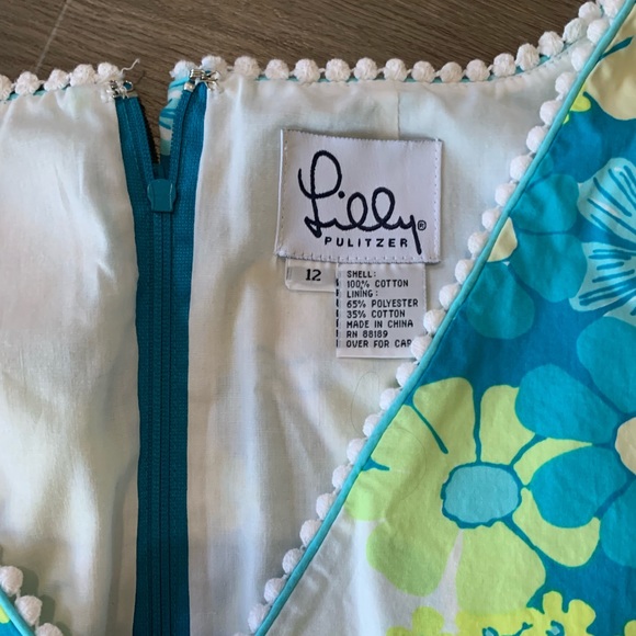 Vintage Lilly Pulitzer White Label Floral Dress - Picture 4 of 6